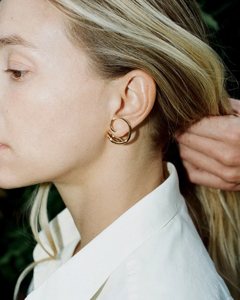 minimal office earrings.