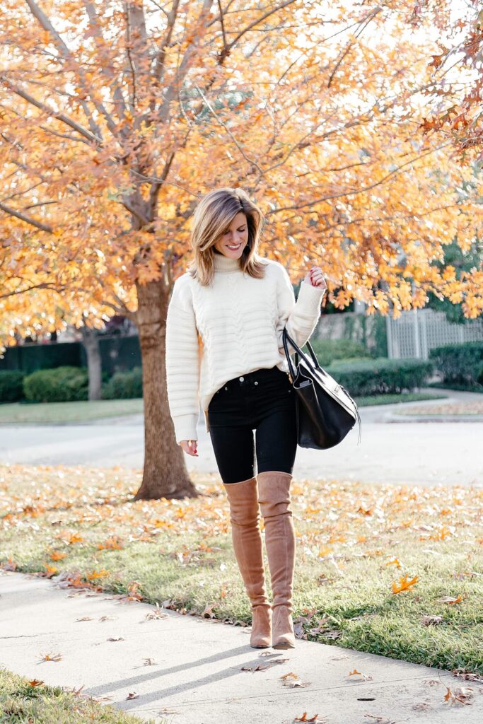 knee-high boots for winter