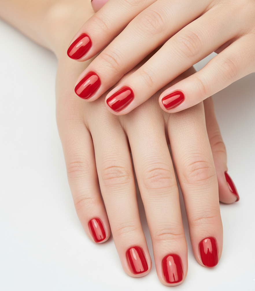 short red nails
